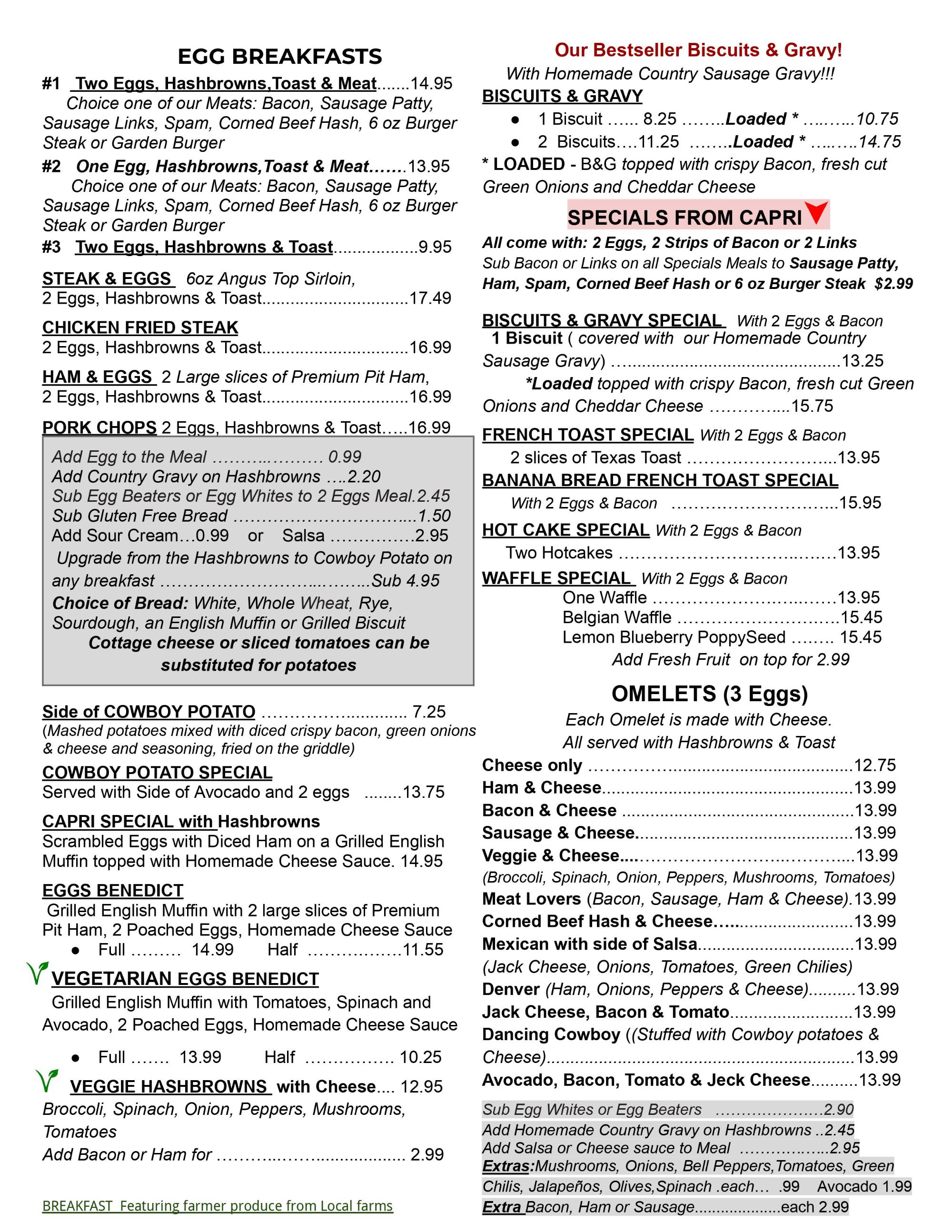 Capri Meridian dining room